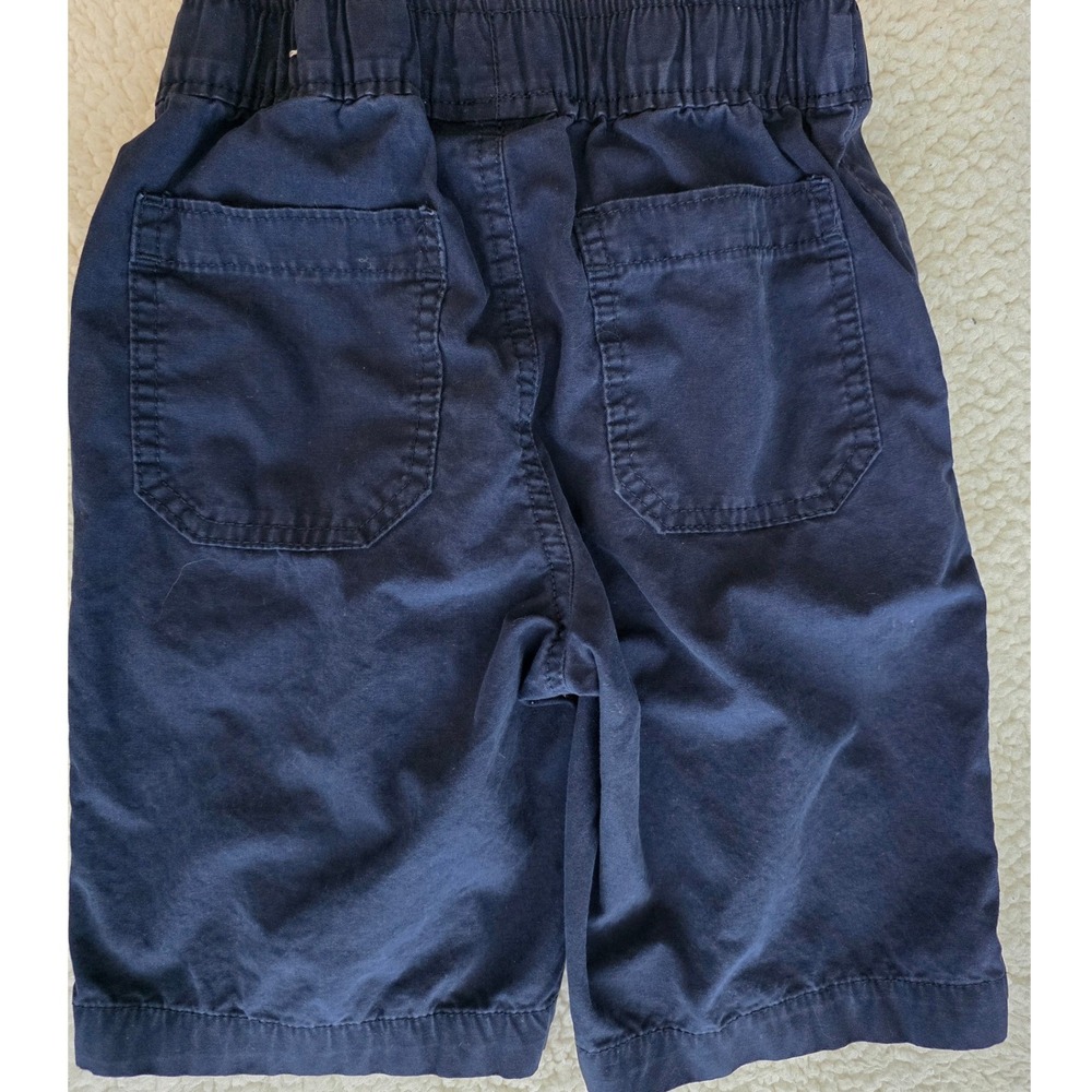 The Children's Place Boys Navy Blue Chino Pull-On Shorts Size 6 Elastic Waist - Picture 2 of 8